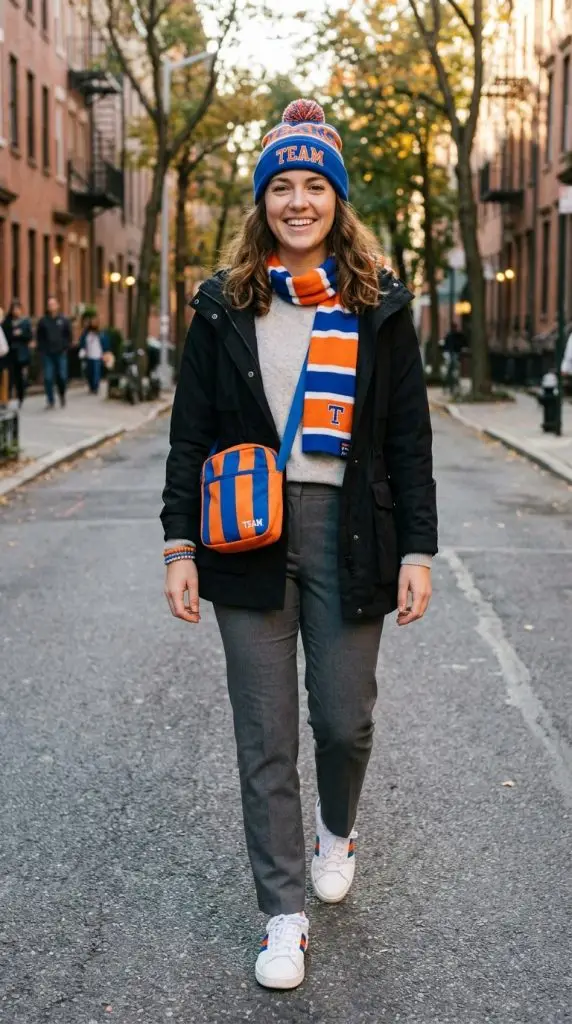 Team Accessories with Neutral Clothing