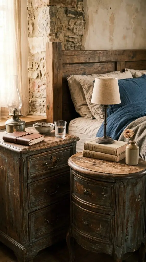 Vintage Wooden Nightstands