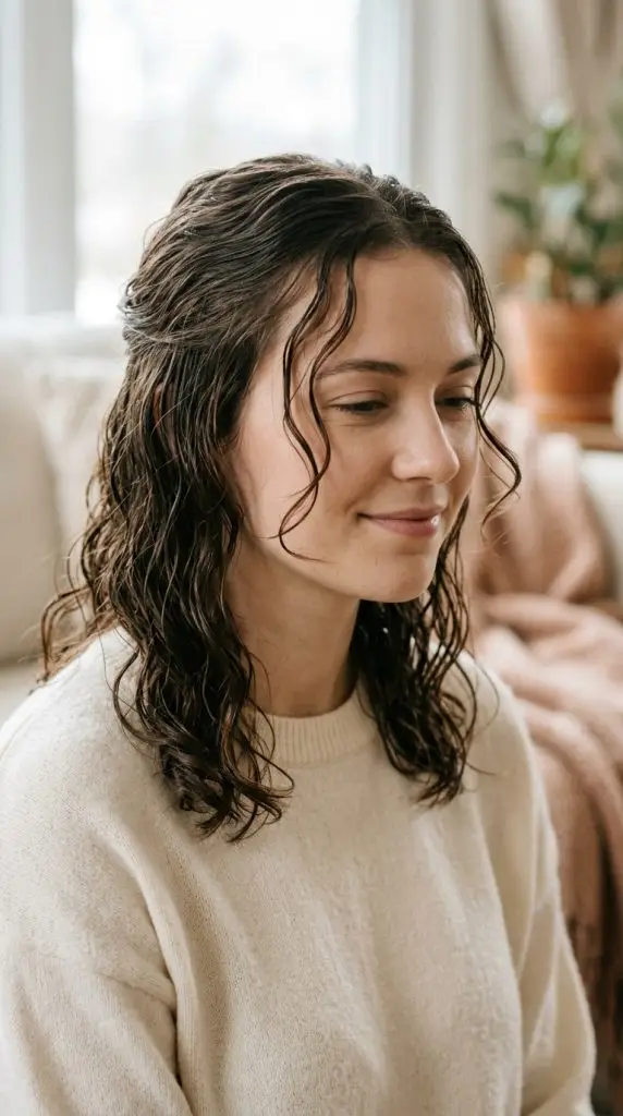 Wet Waves with Face-Framing Pieces