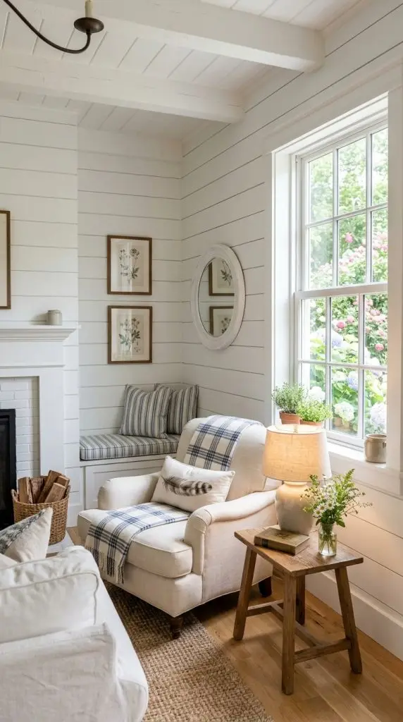 White Shiplap Walls