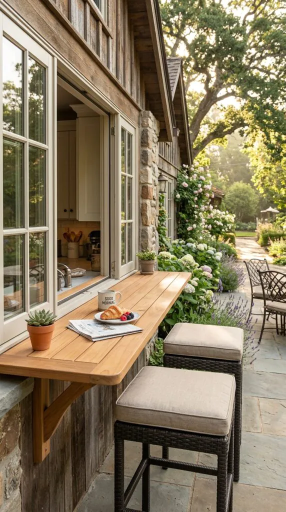 Window with a Breakfast Bar