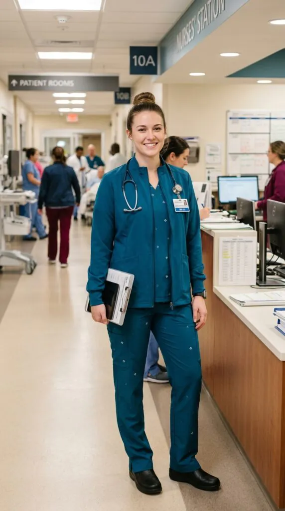 Zip-Up Scrub Jacket