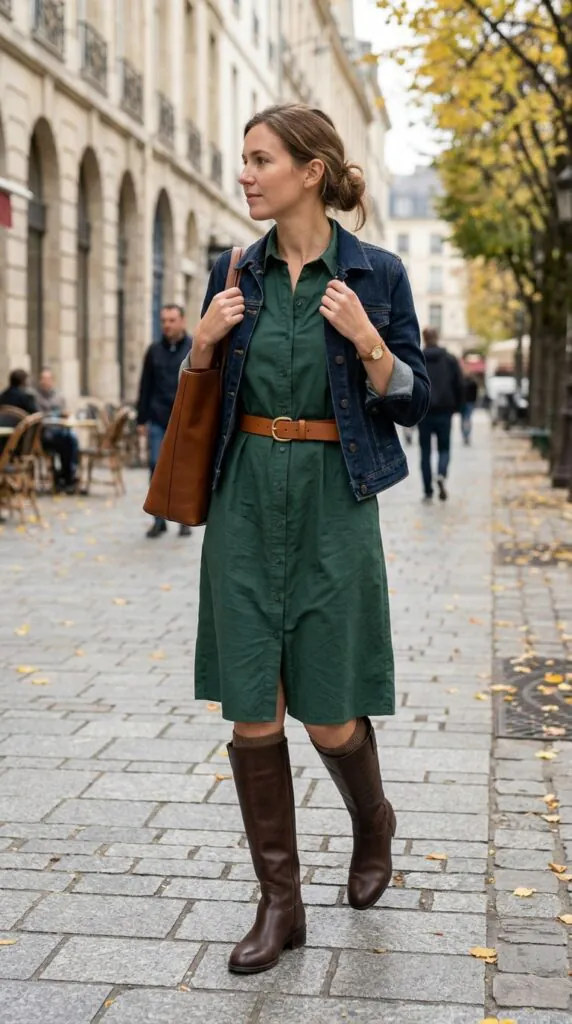 Belted Shirt Dress