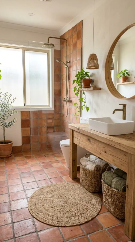 Earthy Terracotta Zellige Tiles