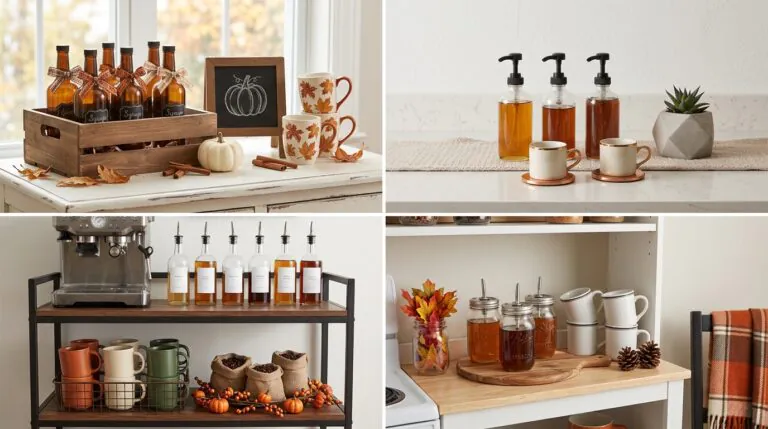 Fall Coffee Syrup Station Ideas