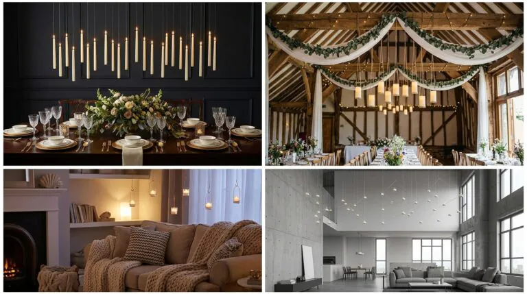 Floating LED Candle Ceiling Ideas