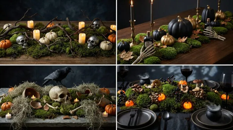 Natural Moss Spooky Table Ideas
