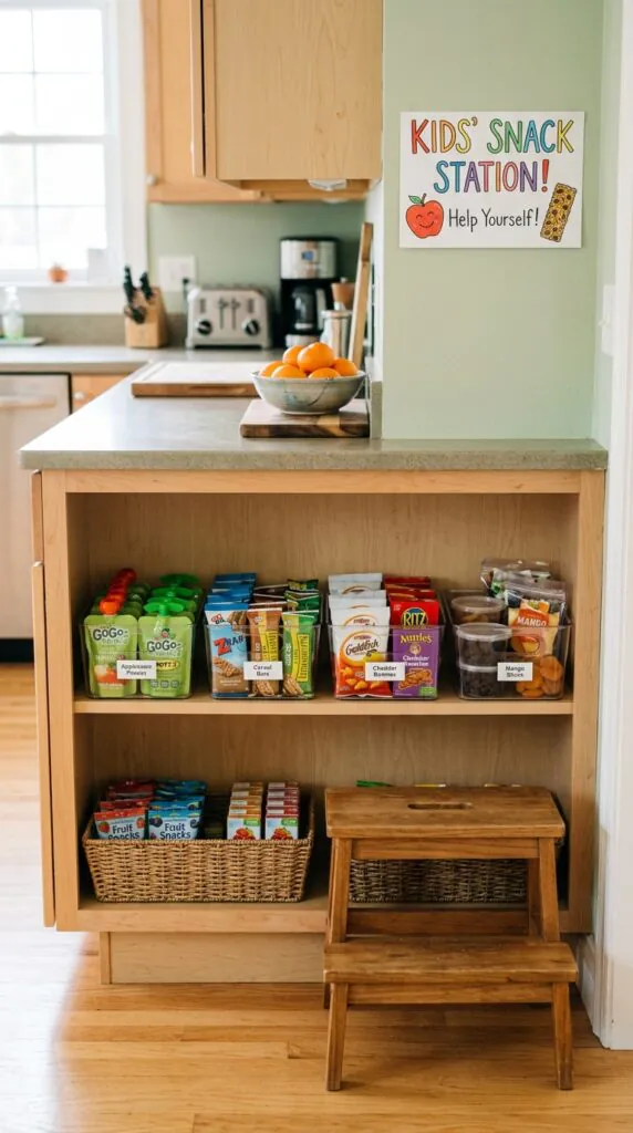 Set Up a Kids’ Snack Station