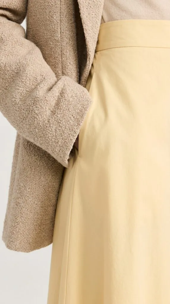 Silk Skirt With a Blazer