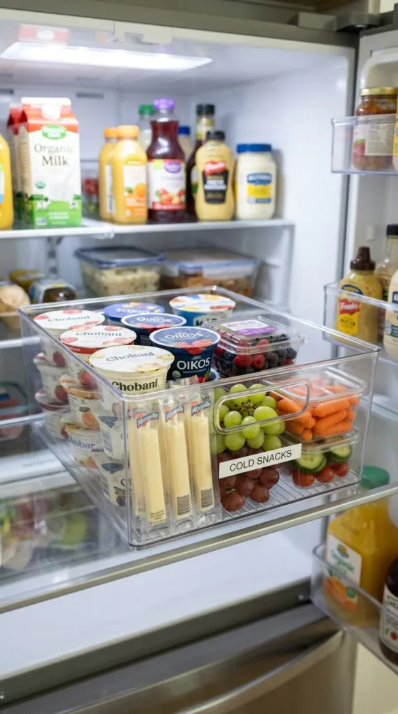 Try a Refrigerator Snack Bin