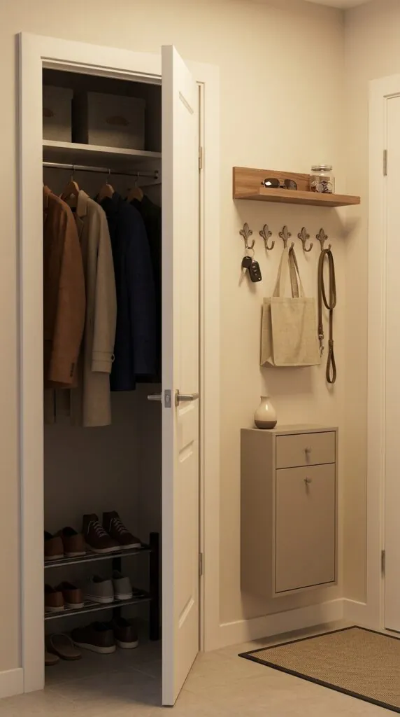 Turn a Closet Wall Into a Drop Zone