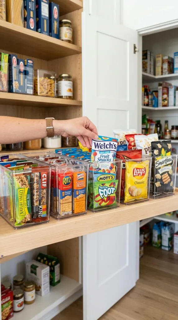 Use Clear Acrylic Bins