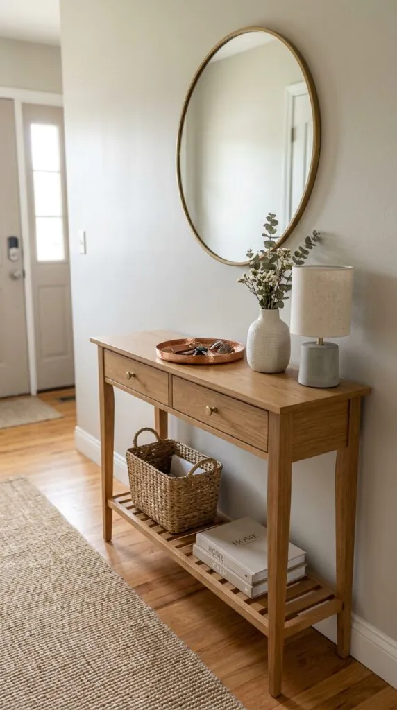 Use a Narrow Console Table
