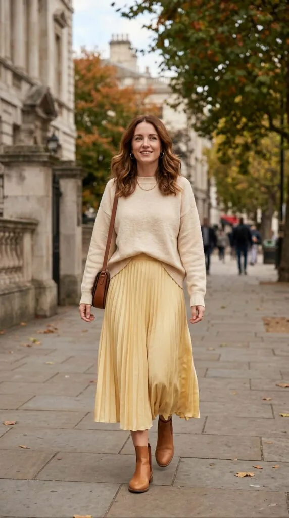 With a Cream Sweater