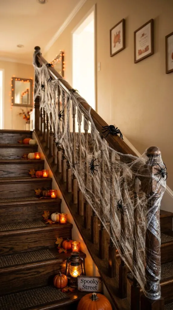 Metallic Web Staircase