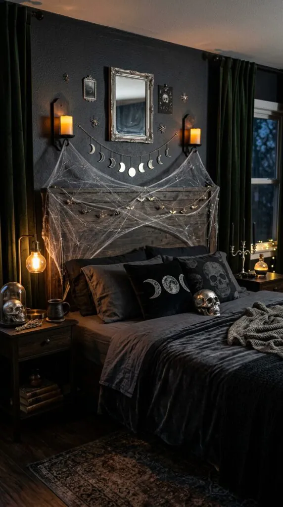 Silver Web Bedroom Décor