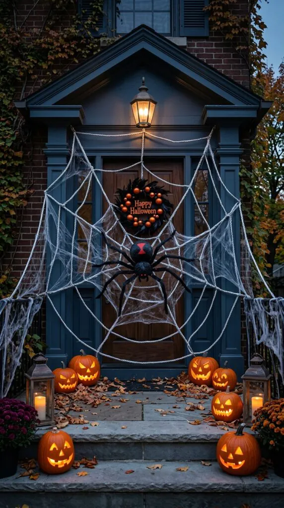 Silver Web Door Décor